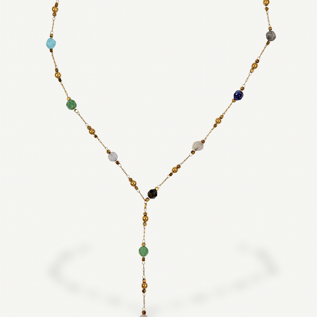 Mystic Beads drop necklace