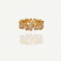 Crystal tennis ring