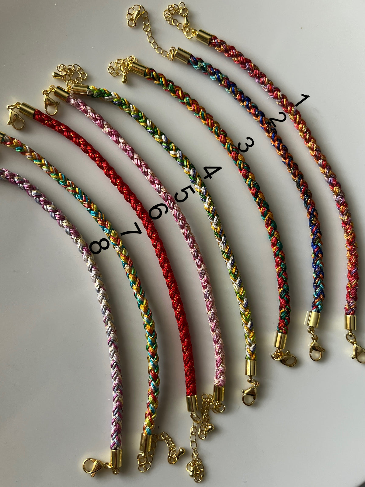 Braid thread bracelet
