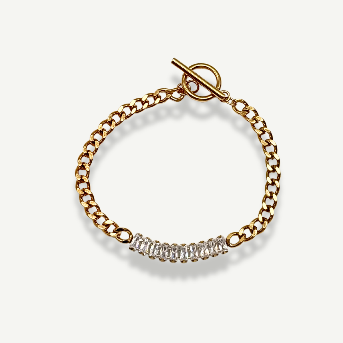 Tennis chain bracelet