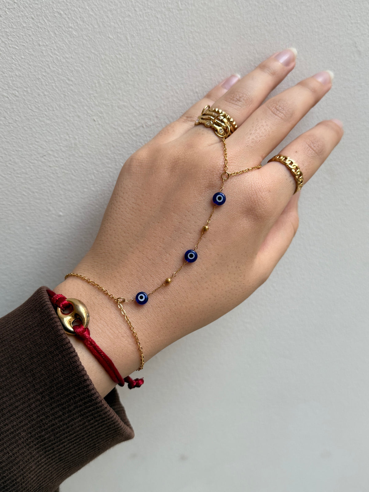 Evil gold handchain