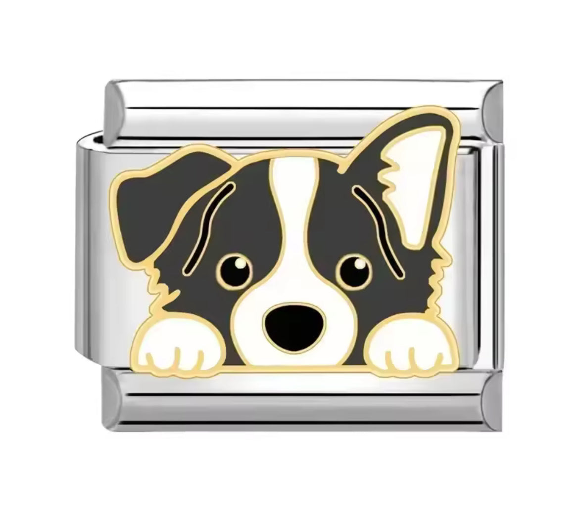 Dog face charm