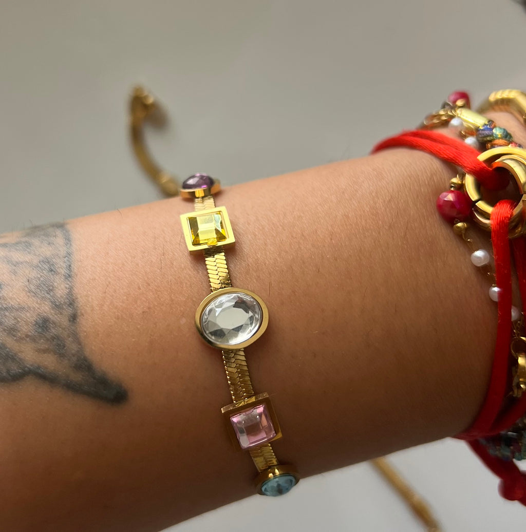 Gem snake bracelet