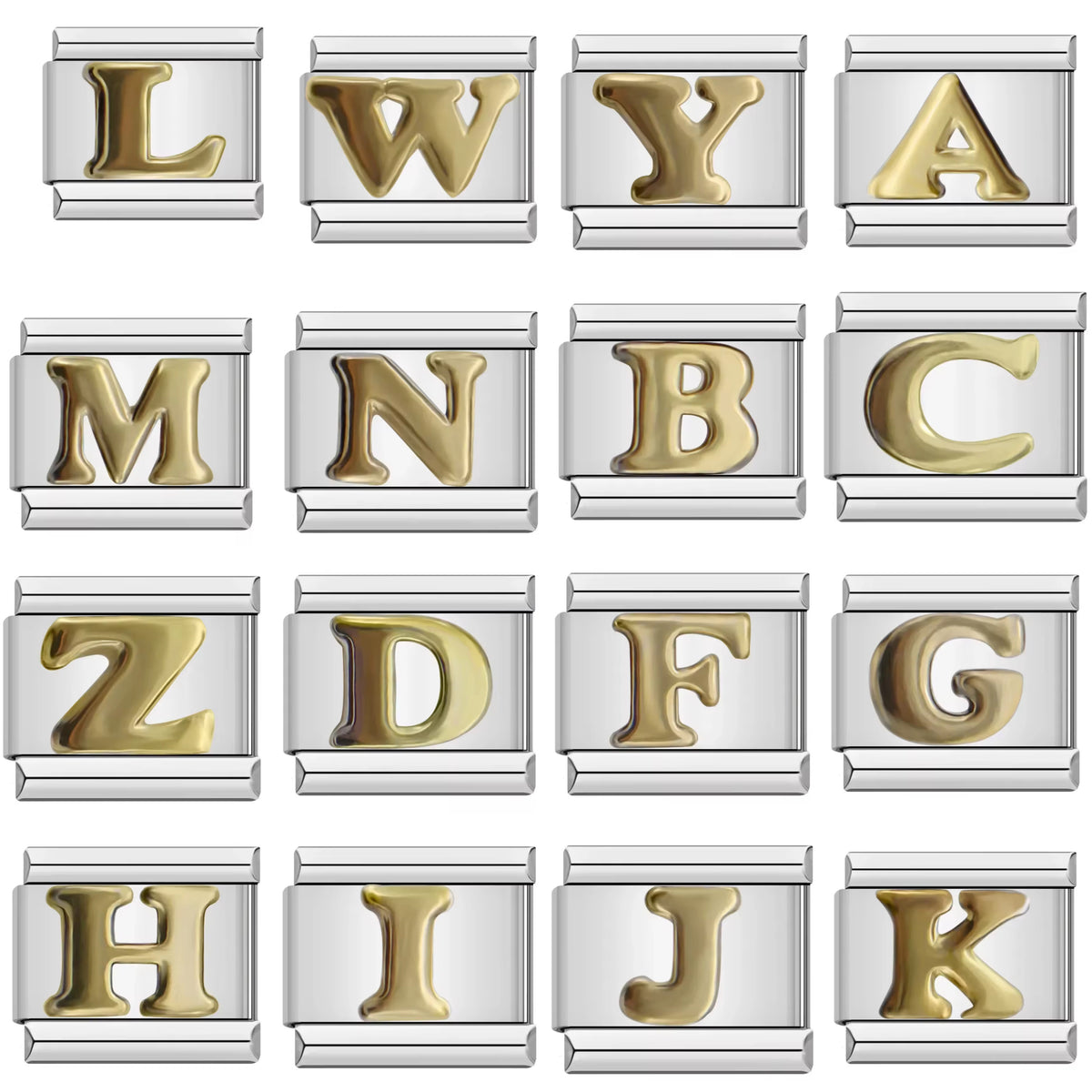 English Initials charms