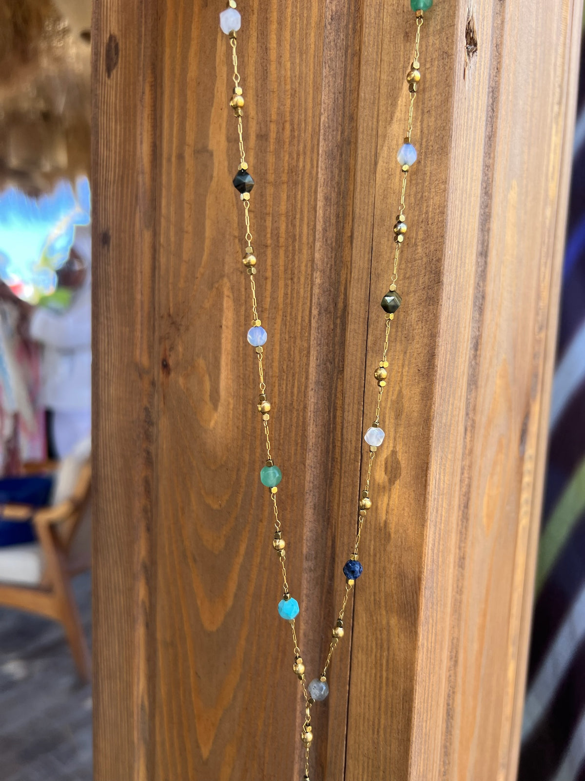 Mystic Beads drop necklace