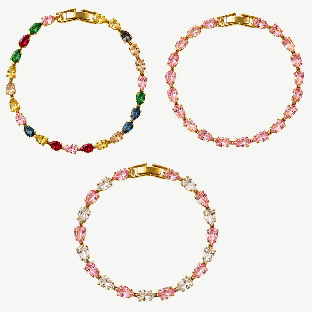 Drop tennis bracelet