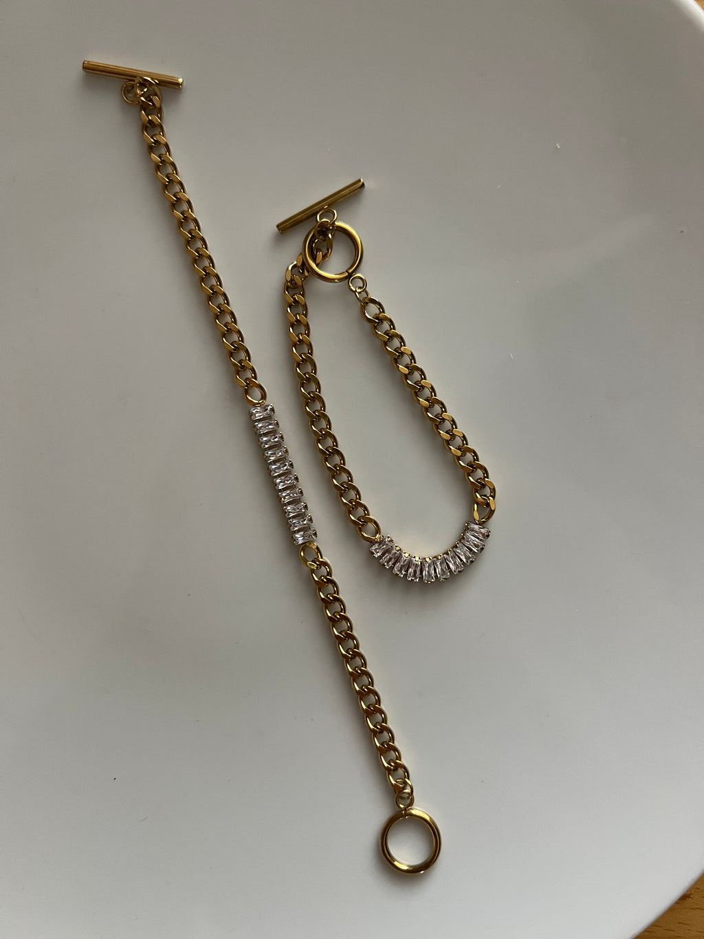 Tennis chain bracelet
