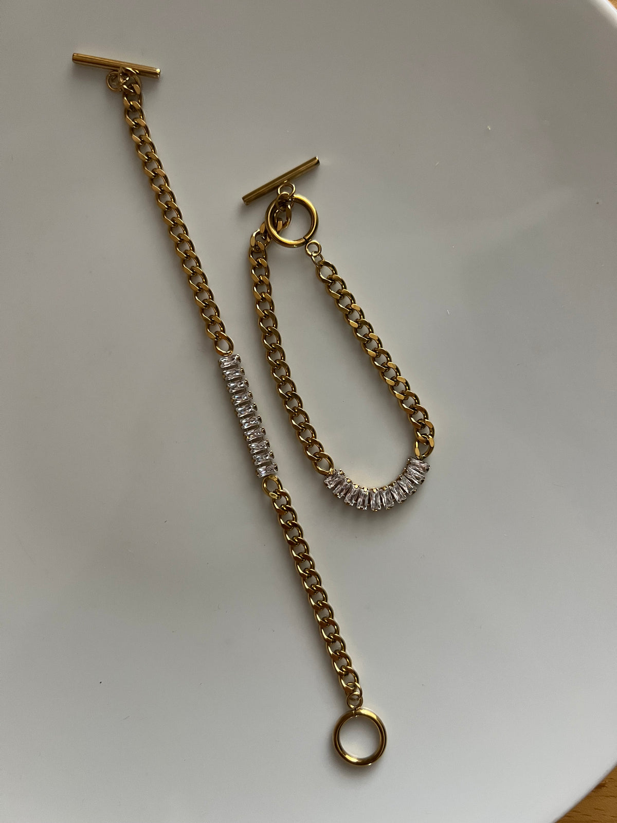 Tennis chain bracelet