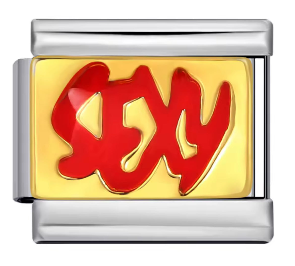 Gold sexy charm