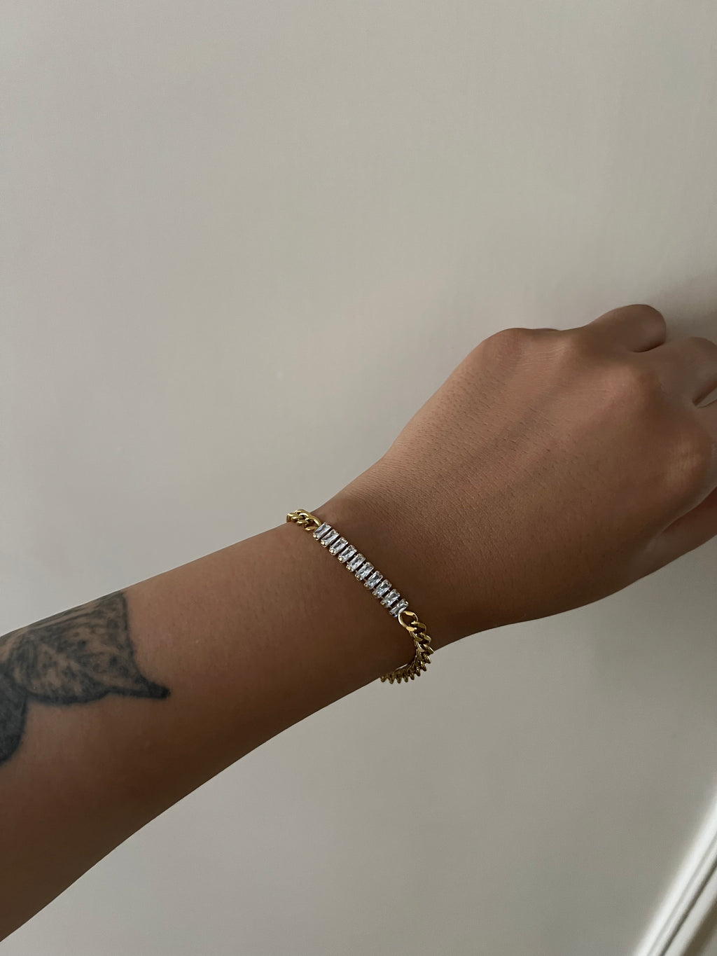 Tennis chain bracelet