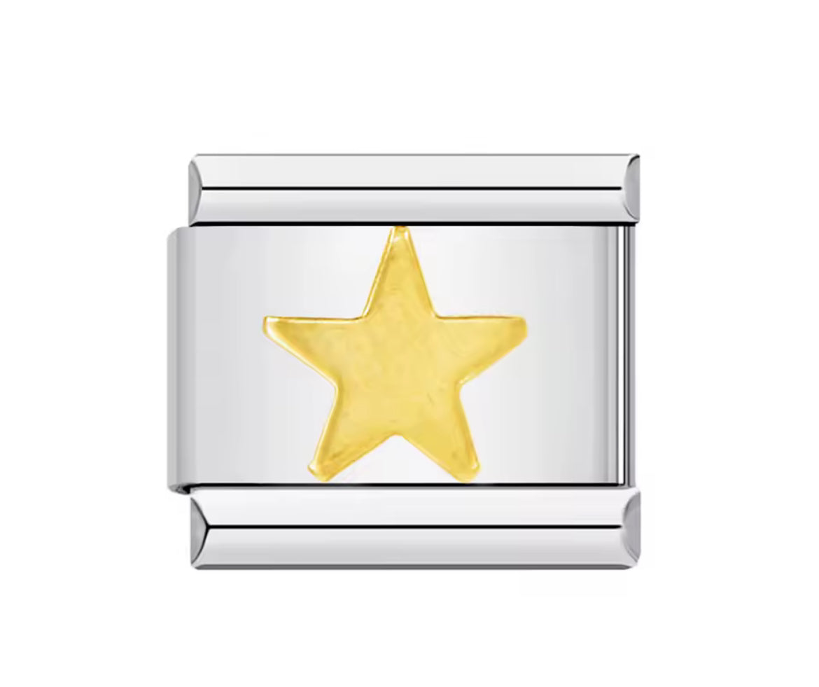Golden star charm
