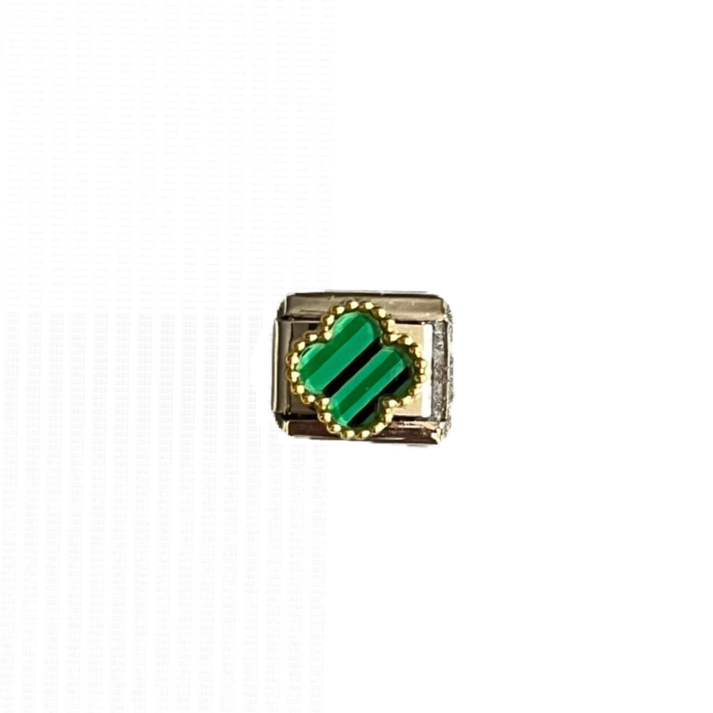 Green vancleef “2” charm