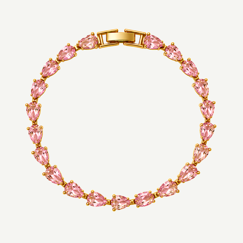 Drop tennis bracelet