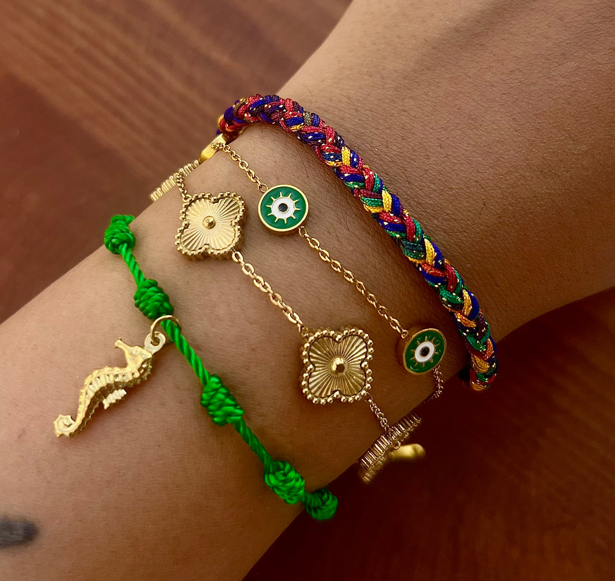 Seahorse bracelet set