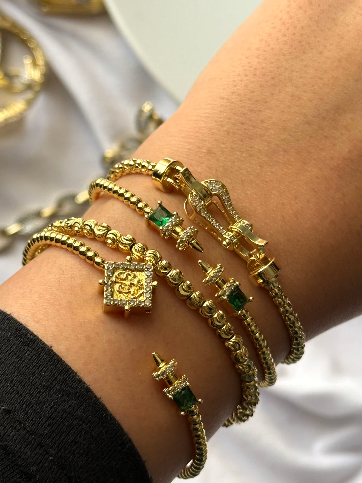 Enta Omry green bangle