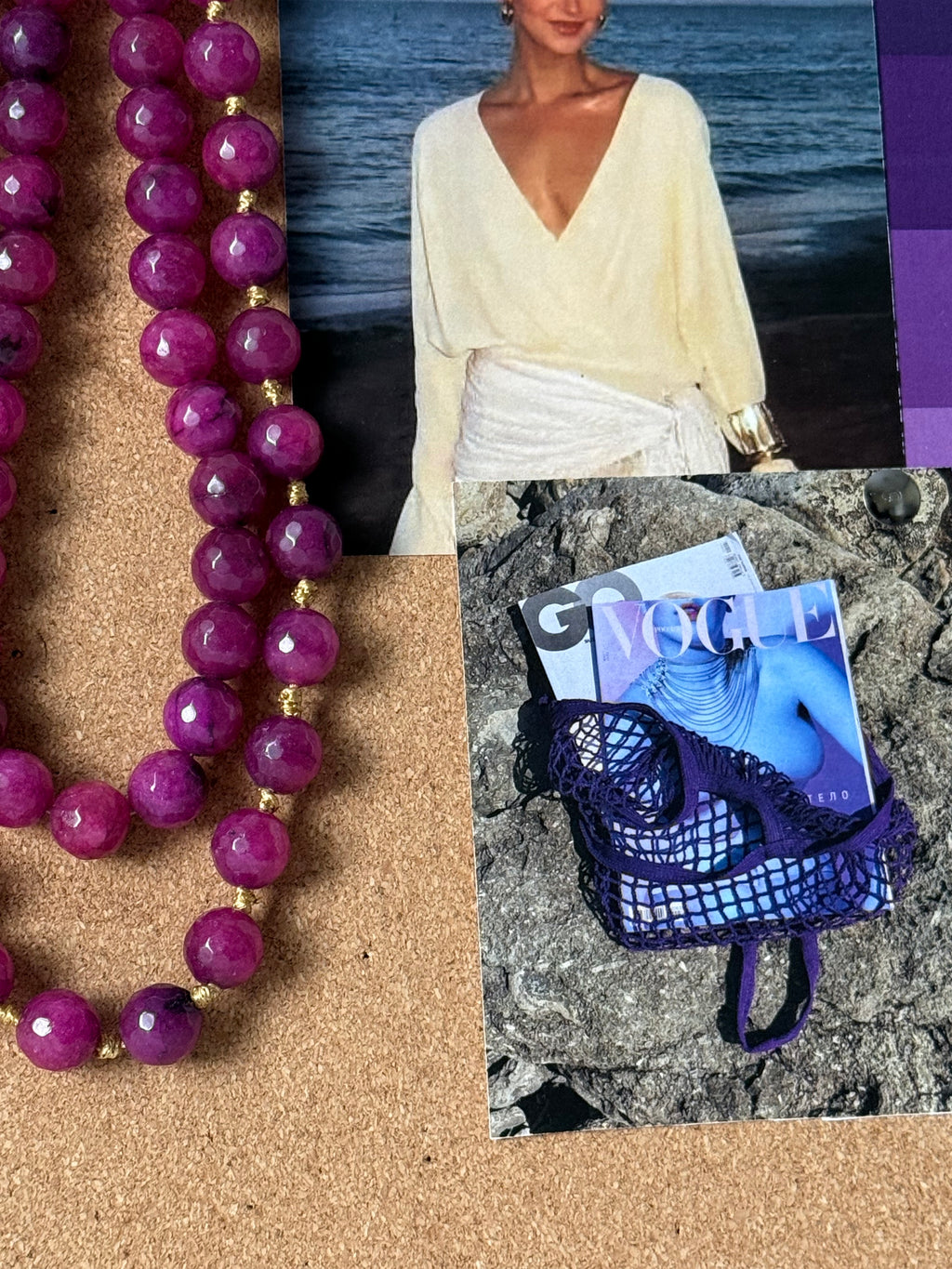 Rose Water Purple Knots