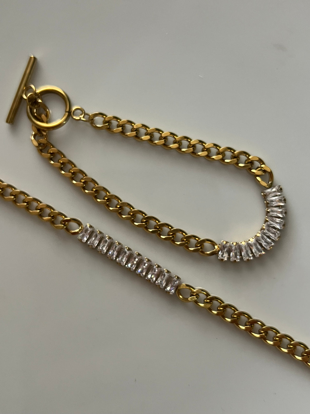 Tennis chain bracelet